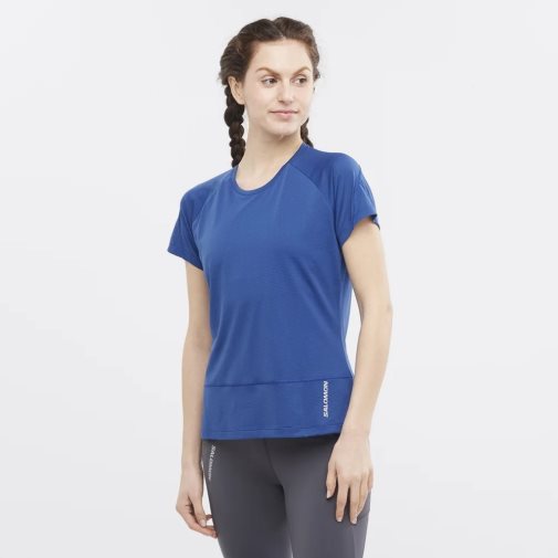 Blue Salomon Cross Run Short Sleeve Women's T-Shirts | PH 57683G